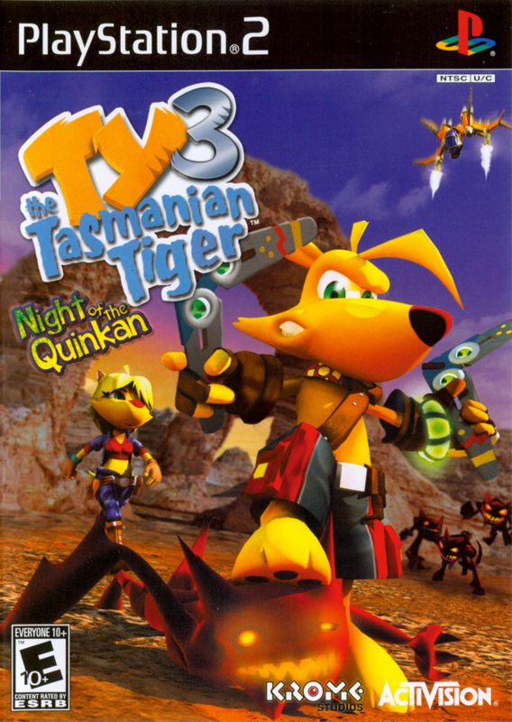 Ty the Tasmanian Tiger 3 box art for Gamecube